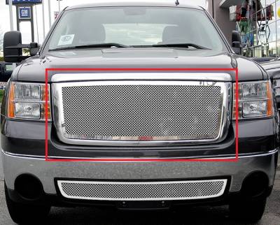 APS - APS Wire Mesh Grille-Polish 07-13 GMC Sierra 1500/HD GR07GFD75T