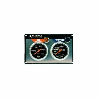 Allstar Performance - Allstar Performance ALL80120 2 Gauge Panel ATM Liquid Filled OP/WT