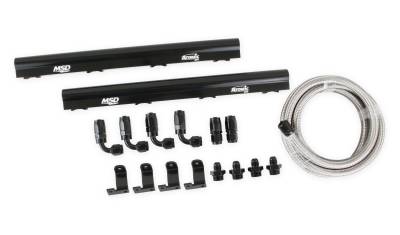MSD - MSD Ignition 2725 Atomic EFI Billet Fuel Rail Injector Kit for GM 325-401