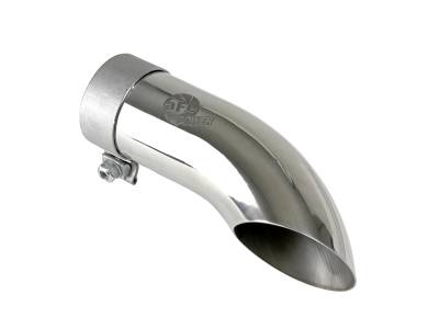 aFe Power - aFe 49T25254-P09 2.5" Stainless Steel Exhaust Tip 2.5" In/Out x 9" L Bolt-On Pol
