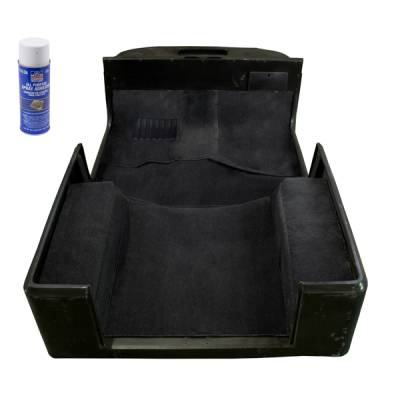 Rugged Ridge - Rugged Ridge 13695.01 Deluxe Carpet Kit Adhesive Black for Jeep CJ & Wrangler