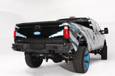 Fab Fours - Fab Fours FS08-W1351-1 Heavy Duty Rear Bumper for 99-15 Ford F250/F350