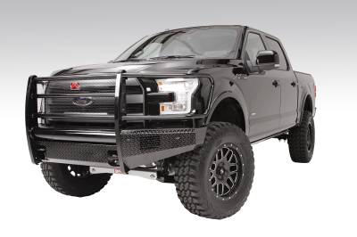 Fab Fours - Fab Fours FF09-K1960-1 Black Steel Front Ranch Bumper for 09-14 F150