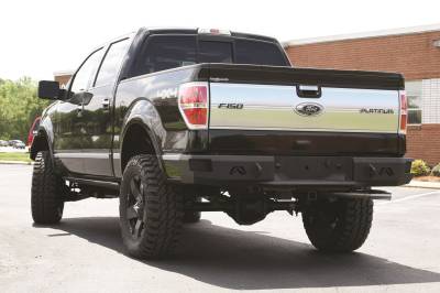 Fab Fours - Fab Fours FF09-W1750-1 Heavy Duty Rear Bumper for 09-14 F150