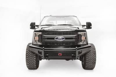 Fab Fours - Fab Fours FS17-S4161-1 Front Black Steel Ranch Bumper for 17+ Ford F250/F350