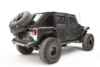 Fab Fours - Fab Fours JK1005-1 Rear Fender Flares for 07-18 Jeep Wrangler JK PAIR