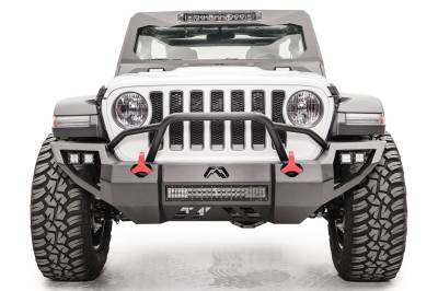 Fab Fours - Fab Fours JL18-D4652-1 Vengeance Front Bumper for 18-22 Gladiator/Wrangler JL