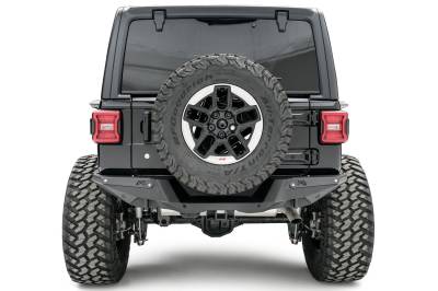 Fab Fours - Fab Fours JL18-Y1851-1 Heavy Duty Rear Bumper for 18-22 Wrangler JL