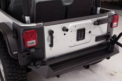 Fab Fours - Fab Fours JK07-Y1251-1 Heavy Duty Rear Bumper for 07-18 Jeep Wrangler JK