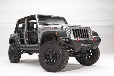 Fab Fours - Fab Fours JK07-D1851-1 Vengeance Front Bumper for 07-18 Wrangler JK