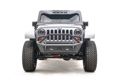 Fab Fours - Fab Fours JK07-B1952-1 Stubby Bumper for 07-18 Wrangler JK Wrangler JL