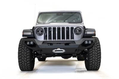 Fab Fours - Fab Fours JL18-X4651-1 Matrix Front Bumper for 18-22 Gladiator/Wrangler JL