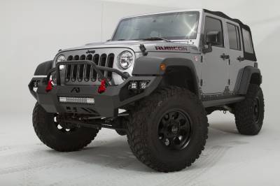 Fab Fours - Fab Fours JK07-D1852-1 Vengeance Front Bumper for 07-18 Wrangler JK