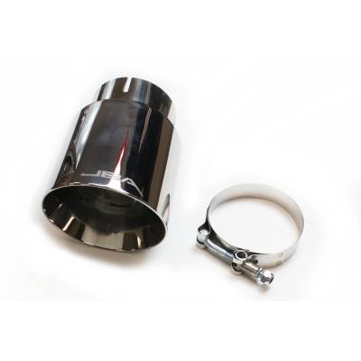 JBA Racing Headers - JBA 12-08276 3 x 4 x 7 5/8 Double Wall Polished S/S Chrome Tip Clamp-On