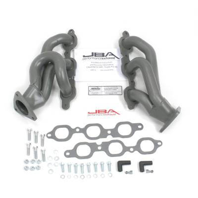JBA Racing Headers - JBA 1842S-10JT 1-5/8" SS Shorty Headers Ceramic for 14-20 GM Truck 4.3L V6