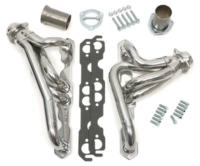Hedman Hedders - Hedman 69676 HTC Silver Mid-Length SBC Swap Headers for 76-86 Jeep CJ