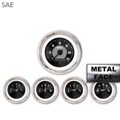 Aurora Instruments - Aurora Instruments GAR22ZEXQABCC 5 Gauge Set Sae American Classic Black