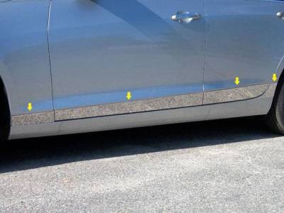 Quality Automotive Accessories - QAA TH53235 Stainless Rocker Panel Trim 8pc for 13-18 Cadillac ATS