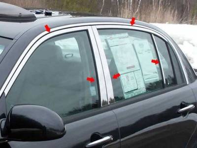 Quality Automotive Accessories - Quality Automotive WP24800 Window Accent Package for 04-09 Kia Amanti