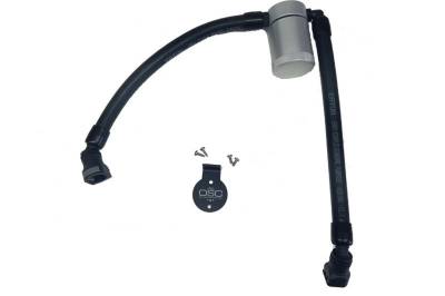 J&L Oil Separator Co - J&L Oil Separator 3.0 Driver Side Mounted Oil Separator Silver 3033D-C