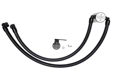 J&L Oil Separator Co - J&L Oil Separator 3.0 Passenger Side Mounted Oil Separator Silver 3042P-C