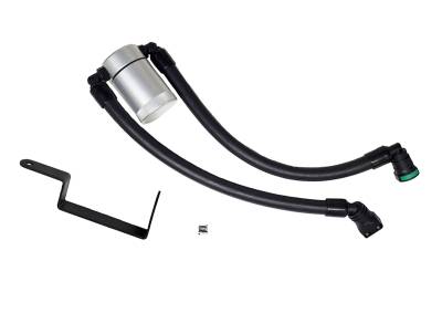 J&L Oil Separator Co - J&L Oil Separator 3.0 Passenger Side Mounted Oil Separator Silver 3022P-C