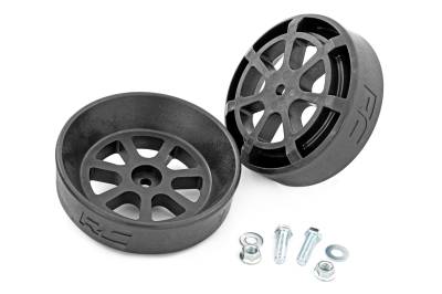 Rough Country Suspension Systems - Rough Country Rear Air Spring Mount Cradle Kit Black Pair 10019
