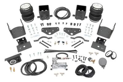 Rough Country Suspension Systems - Rough Country 10021C Rear Air Spring Kit w/Compressor for 17-22 F250/F350 SD 4WD