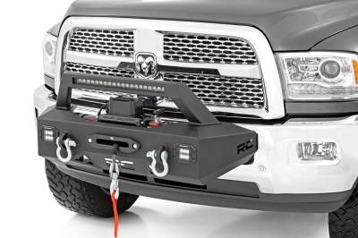 Rough Country Suspension Systems - Rough Country 31007 EXO Front Bumper Winch Mount Kit for 14-18 RAM 2500
