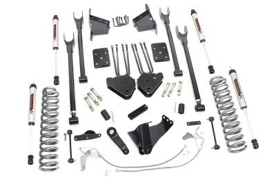 Rough Country Suspension Systems - Rough Country 59270 8" V2 4-Link Lift Kit for 08-10 Ford F250/F350 SD Diesel 4WD