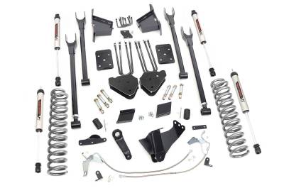 Rough Country Suspension Systems - Rough Country 53270 6" 4-Link V2 Lift Kit for 11-14 F250 Super Duty Diesel 4WD