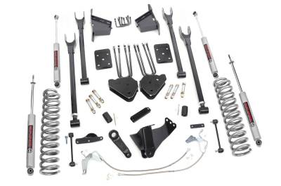 Rough Country Suspension Systems - Rough Country 592.20 8" 4-Link Lift Kit for 08-10 F250/F350 Super Duty Dsl 4WD