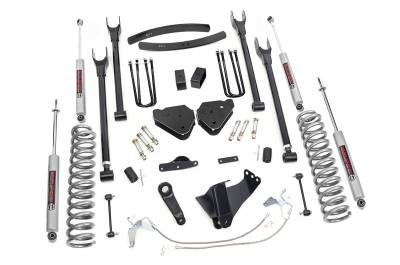 Rough Country Suspension Systems - Rough Country 584.20 6" 4-Link Lift Kit 08-10 F250/F350 Super Duty Diesel 4WD