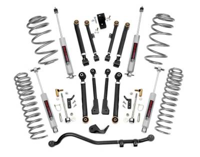 Rough Country Suspension Systems - Rough Country 61220 2.5" Suspension Lift Kit for 97-06 Jeep Wrangler TJ 4WD