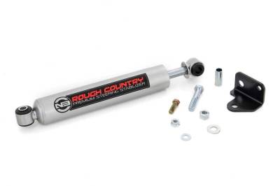 Rough Country Suspension Systems - Rough Country 8730630 N3 Single Steering Stabilizer 0-6" Lift for 07-18 Jeep JK