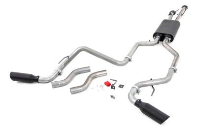 Rough Country Suspension Systems - Rough Country 96012 Cat-Back Dual Exhaust System for 09-21 Toyota Tundra 5.7L