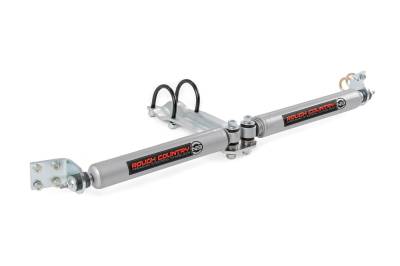 Rough Country Suspension Systems - Rough Country N3 Dual Steering Stabilizer 2"-8" Lift for RAM 1500 4WD 8732130