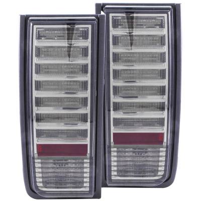 Anzo USA - Anzo USA 321246 Chrome LED Smoked Lens Taillight Set for 03-04 Hummer H2