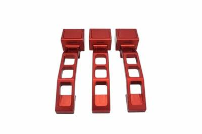 Royal Hooks - Royal Hooks Billet Aluminum Door Handles Red for JK 2DR RHO-12011-RD-3