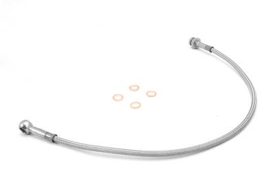 Rugged Ridge - Rugged Ridge 16734.06 Brake Hose Kit Front Stainless Steel 82-86 Jeep CJ7/CJ8 Sc