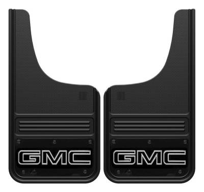 Gatorback - Gatorback 12"x23" Cut-Style Black Mud Flaps GMC Logo GB1223CUTGW-2