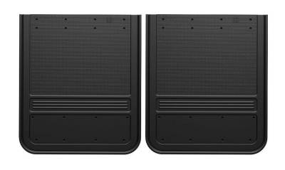 Gatorback - Gatorback 21"x24" Rear Dually Black Mud Flaps No Plate GB2124BK