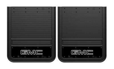 Gatorback - Gatorback 21"x24" Rear Dually Black Mud Flaps GMC Logo GB2124GW-2