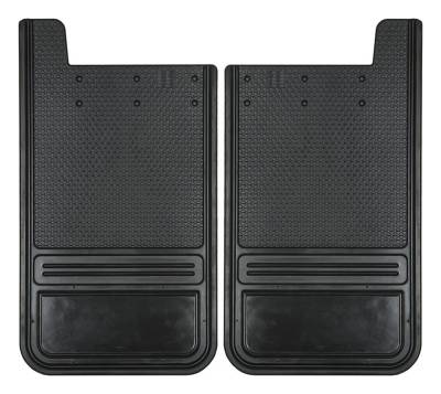 Gatorback - Gatorback Razorback Front/Rear 12"x22" Black Mud Flaps No Plate RB1222BK