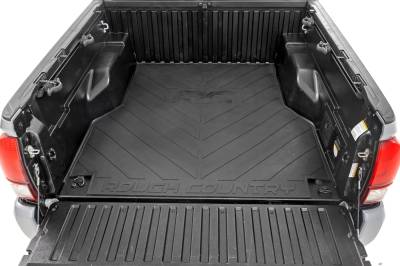 Rough Country Suspension Systems - Rough Country RCM688 Rubber Truck Bed Mat Black for 05-23 Toyota Tacoma 5'