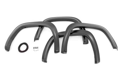 Rough Country Suspension Systems - Rough Country Sport Fender Flares Black for 22-25 Toyota Tundra S-T42211