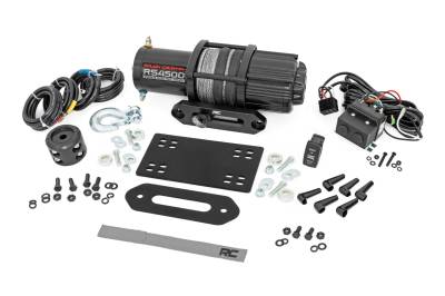 Rough Country Suspension Systems - Rough Country 92071 Front Winch Mount Kit w/Winch for Can-Am Defender HD