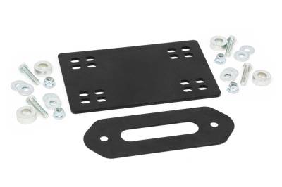 Rough Country Suspension Systems - Rough Country 97016 Front Winch Mount Kit Black for Can-Am Defender HD