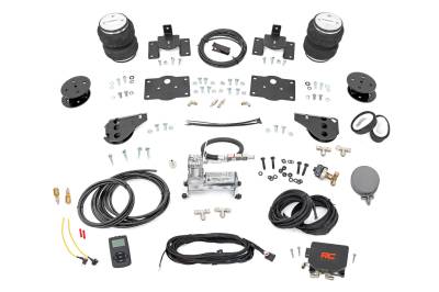 Rough Country Suspension Systems - Rough Country 100324WC Rear Air Spring Kit w/Compressor for 09-18 Ram 1500 4WD