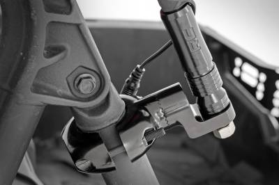 Rough Country Suspension Systems - Rough Country 99012 Universal LED Whip Light Mounts Black for 1.25/2" Roll Bars
